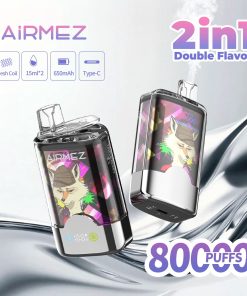 Airmez Fox 2 in 1 80000 80K Puffs Double Taste LED Display Disposable Vape EU Warehouse product image
