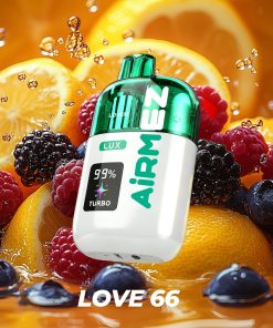 Airmez Lux 60000 60K Puffs Boost/Turbo Mode Rechargeable LED Display Disposable Vape EU Warehouse in Love 66 flavor