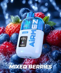 Airmez Lux 60000 60K Puffs Boost/Turbo Mode Rechargeable LED Display Disposable Vape EU Warehouse in Mixed Berries flavor