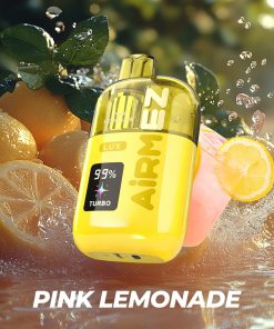 Airmez Lux 60000 60K Puffs Boost/Turbo Mode Rechargeable LED Display Disposable Vape EU Warehouse in Pink Lemonade flavor