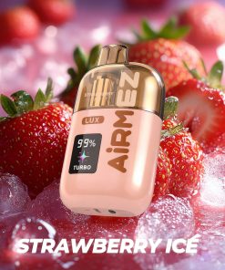 Airmez Lux 60000 60K Puffs Boost/Turbo Mode Rechargeable LED Display Disposable Vape EU Warehouse in Strawberry Ice flavor