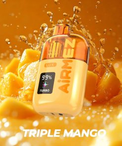Airmez Lux 60000 60K Puffs Boost/Turbo Mode Rechargeable LED Display Disposable Vape EU Warehouse in Triple Mango flavor
