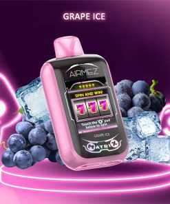 Airmez Matrix 30000 30K Puffs Lucky Room Gameplay LED Display Disposable Vape EU Warehouse in Grape Ice flavor