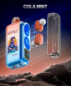 Airmez Xbeat 40000 40k Puffs Earphone LED Display Disposable Vape EU Warehouse in Cola Mint flavor