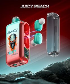 Airmez Xbeat 40000 40k Puffs Earphone LED Display Disposable Vape EU Warehouse in Juicy Peach flavor