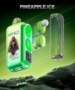 Airmez Xbeat 40000 40k Puffs Earphone LED Display Disposable Vape EU Warehouse in Pineapple Ice flavor