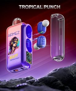 Airmez Xbeat 40000 40k Puffs Earphone LED Display Disposable Vape EU Warehouse in Tropical Punch flavor
