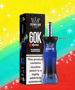 Al Fakher Crown Bar E-Hose X 60k 60000 Puffs Dual Mode LCD Display Disposable EU Warehouse in Lemon Lime flavor