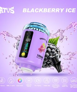 ATVS 120000 120K Puffs Hookah Head LED Display DTL Disposable Vape in Blackberry Ice flavor