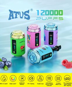 ATVS 120000 120K Puffs Hookah Head LED Display DTL Disposable Vape product image