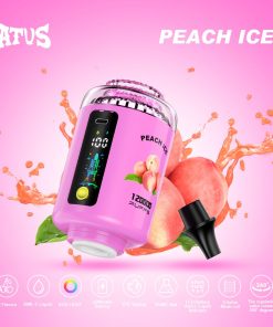 ATVS 120000 120K Puffs Hookah Head LED Display DTL Disposable Vape in Peach Ice flavor