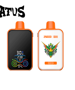 ATVS 25000 25K Puffs DTL/MTL Modes LCD Display Disposable Vape in Peach Ice flavor