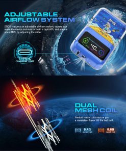 ATVS 30000 30K Puffs DTL/MTL Modes LCD Display Disposable Vape in atvs 30000 product introduction flavor