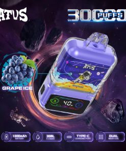 ATVS 30000 30K Puffs DTL/MTL Modes LCD Display Disposable Vape in Grape Ice flavor