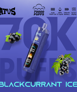 ATVS 70000 70K Puffs DTL/MTL Modes LED Display Disposable DTL in Blackcurrant Ice flavor