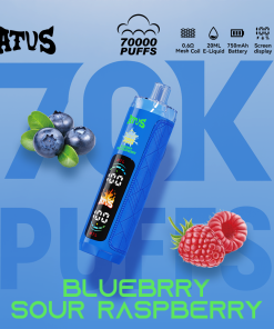 ATVS 70000 70K Puffs DTL/MTL Modes LED Display Disposable DTL in Blueberry Sour Raspberry flavor
