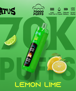ATVS 70000 70K Puffs DTL/MTL Modes LED Display Disposable DTL in Lemon Lime flavor