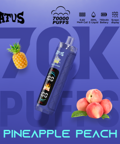 ATVS 70000 70K Puffs DTL/MTL Modes LED Display Disposable DTL in Pineapple Peach flavor