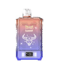 ATVS WARSHIP 18000 18K Puffs Edition Dual Mesh LCD Display Disposable Vape in Lychee Ice flavor