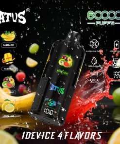 ATVS Warship 60000 60K Puffs 4 in 1 Flavors Rechargeable LCD Display Disposable Vape in Banana Ice & Red Bull & Mixed Fruit & Lemon Lime flavor