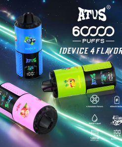 ATVS Warship 60000 60K Puffs 4 in 1 Flavors Rechargeable LCD Display Disposable Vape product image