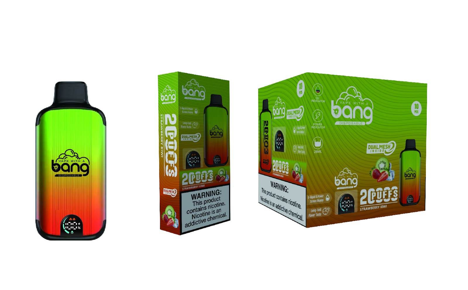 Bang 20000 Puffs New Product LED Display Disposable Vape in Bang 20000 flavor