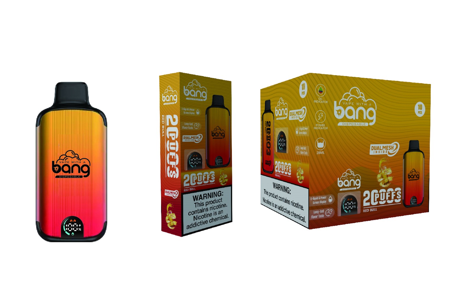 Bang 20000 Puffs New Product LED Display Disposable Vape in Bang 20000 flavor