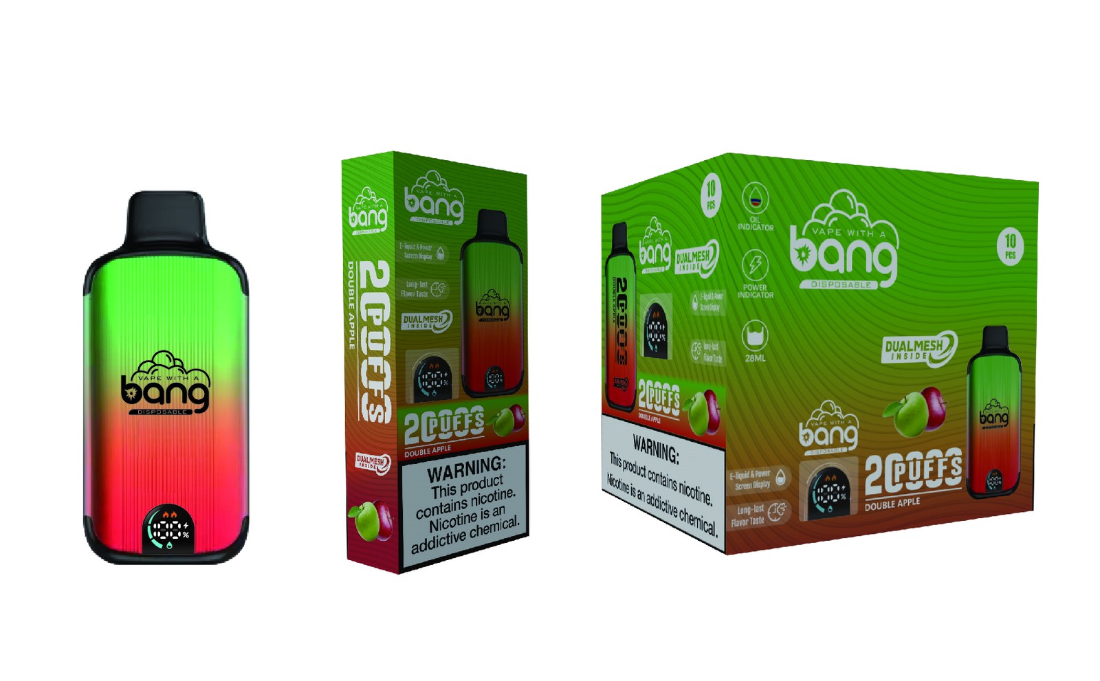 Bang 20000 Puffs New Product LED Display Disposable Vape in Bang 20000 flavor