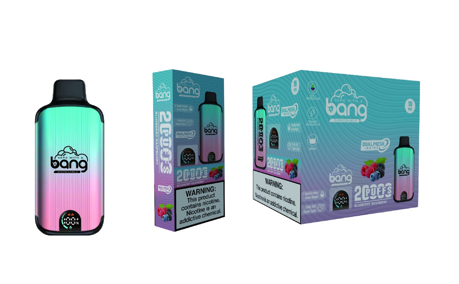 Bang 20000 Puffs New Product LED Display Disposable Vape in Bang 20000 flavor