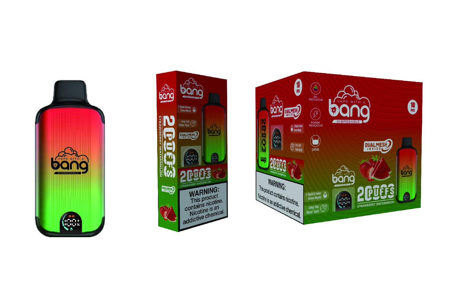 Bang 20000 Puffs New Product LED Display Disposable Vape in Bang 20000 flavor