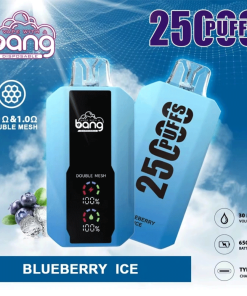 Bang 25000 25k Puffs 0% 2% 3% 5% Nicotine New LED Display Vape Pod in Blueberry Ice flavor