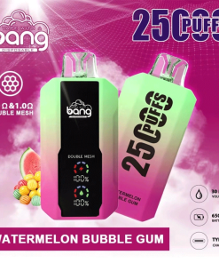 Bang 25000 25k Puffs 0% 2% 3% 5% Nicotine New LED Display Vape Pod in Watermelon Bubble Gum flavor