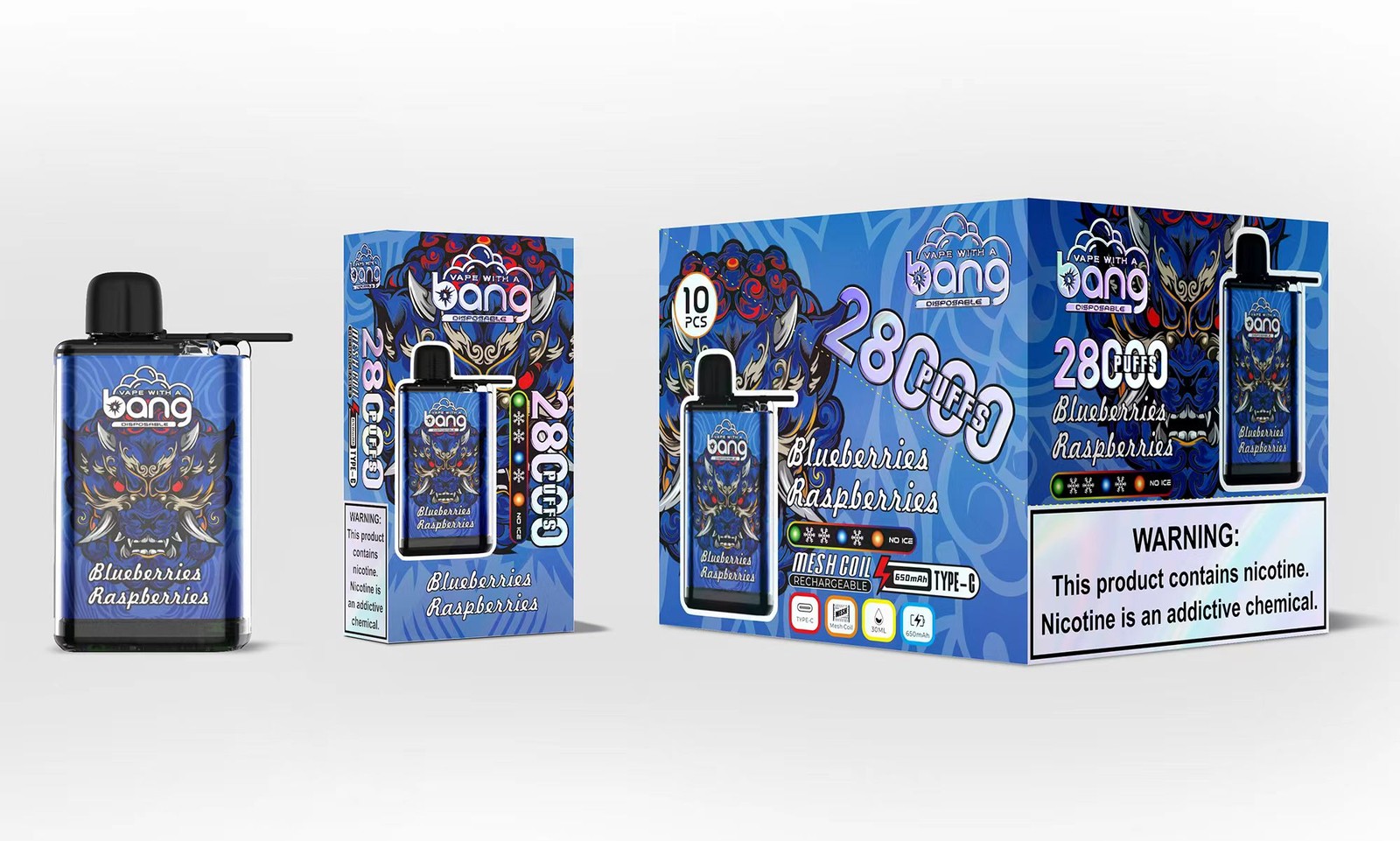 Bang 28000 28K Puffs Adjustable Ice level Disposable random flavor option image