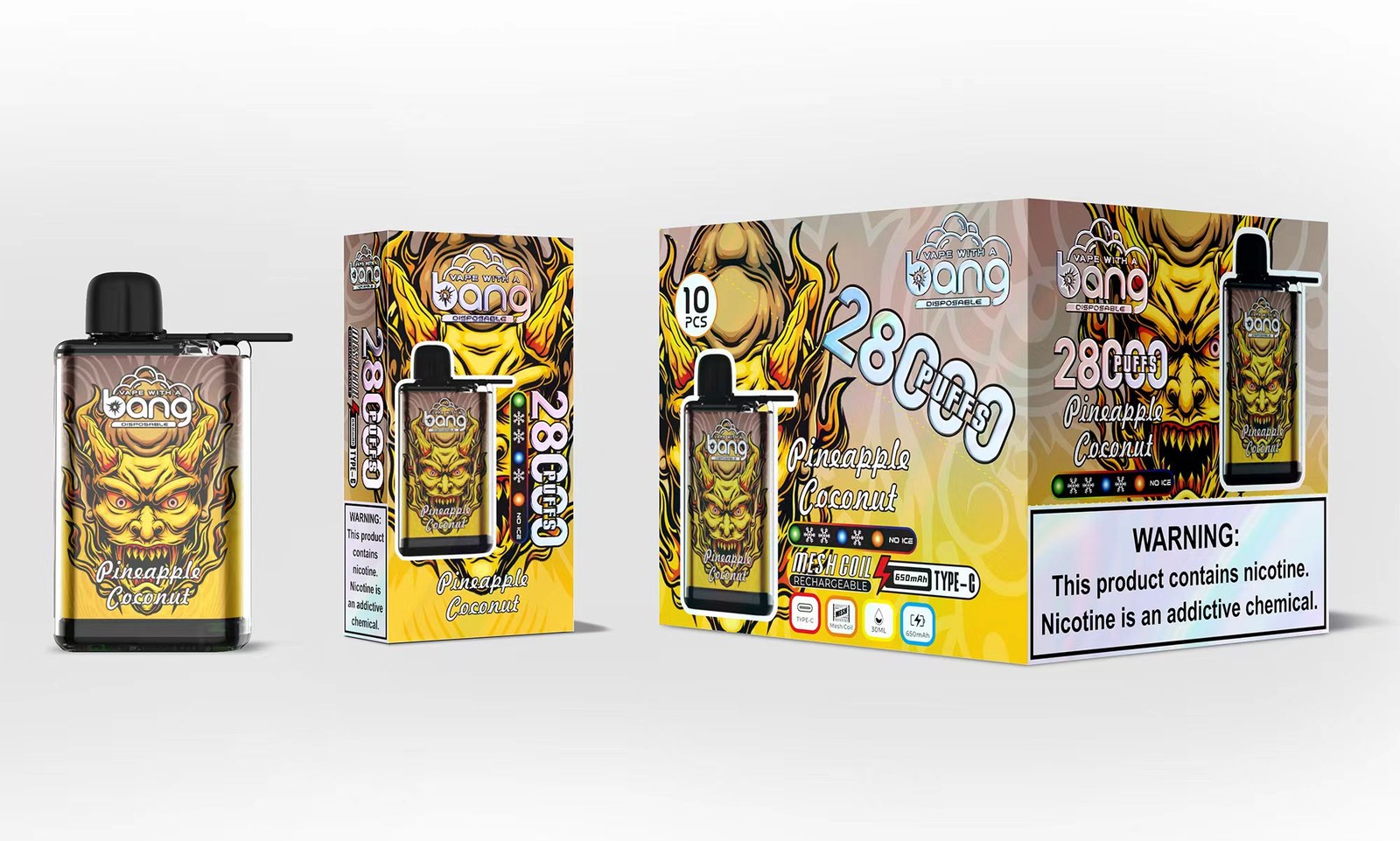 Bang 28000 28K Puffs Adjustable Ice level Disposable random flavor option image