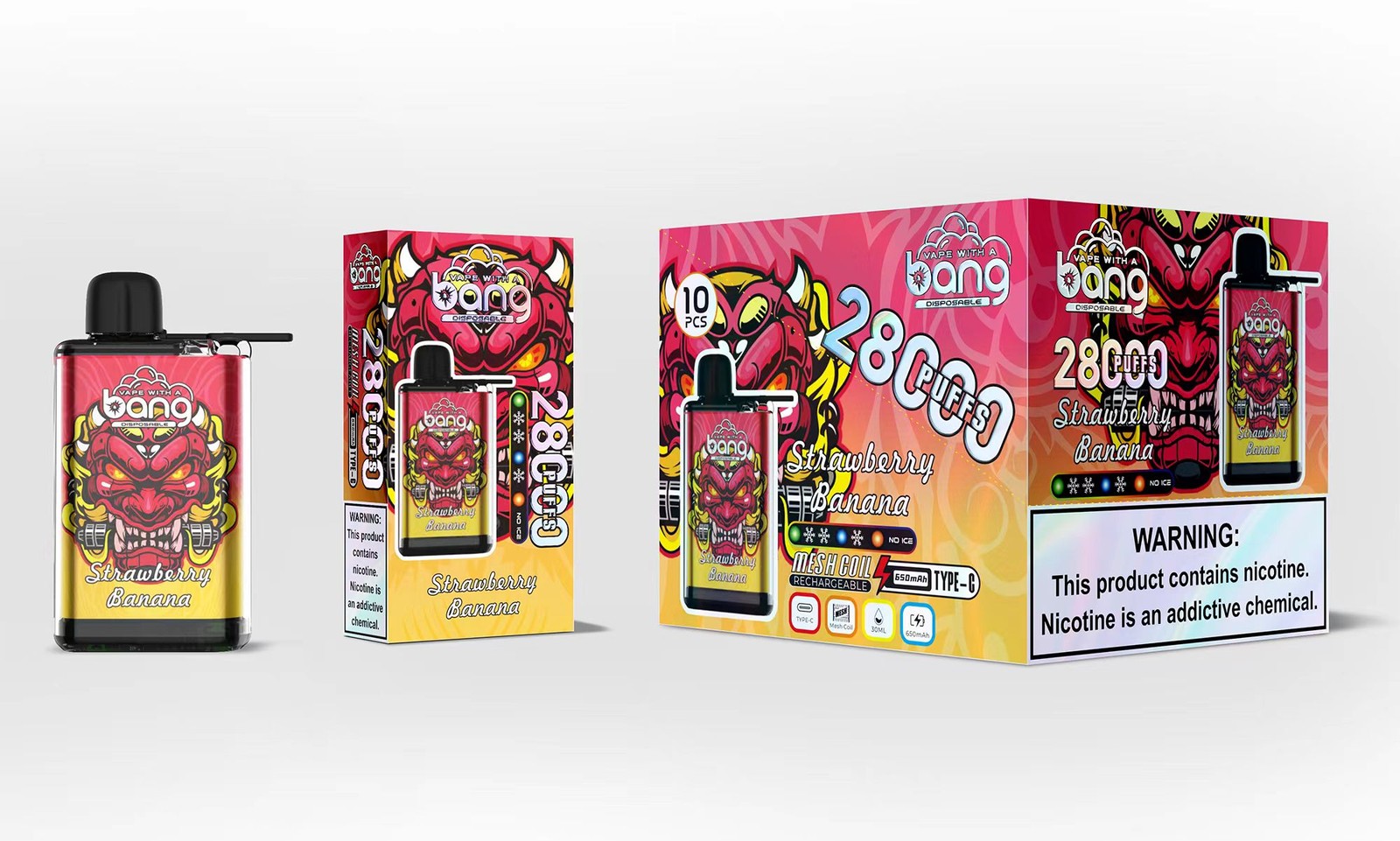 Bang 28000 28K Puffs Adjustable Ice level Disposable random flavor option image
