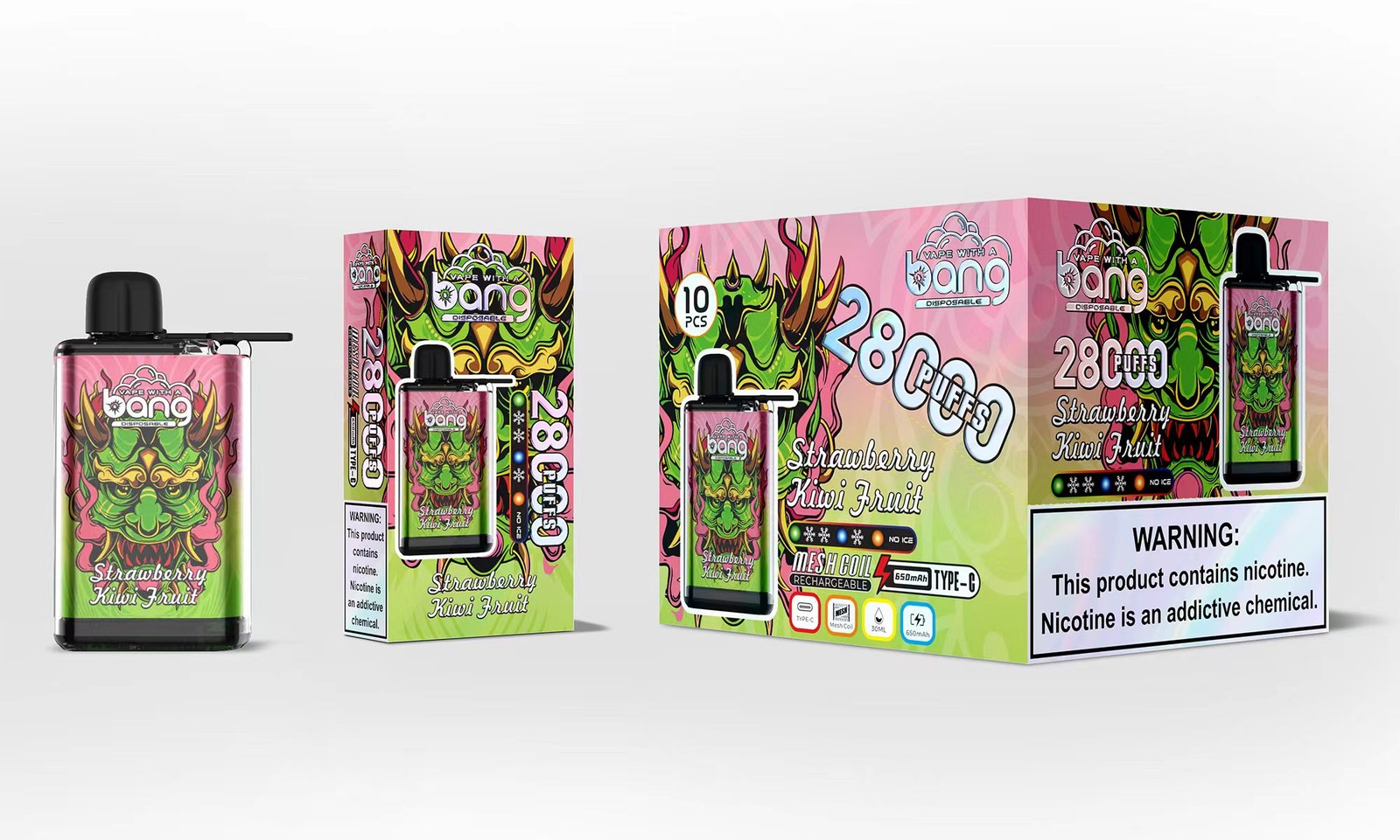 Bang 28000 28K Puffs Adjustable Ice level Disposable random flavor option image