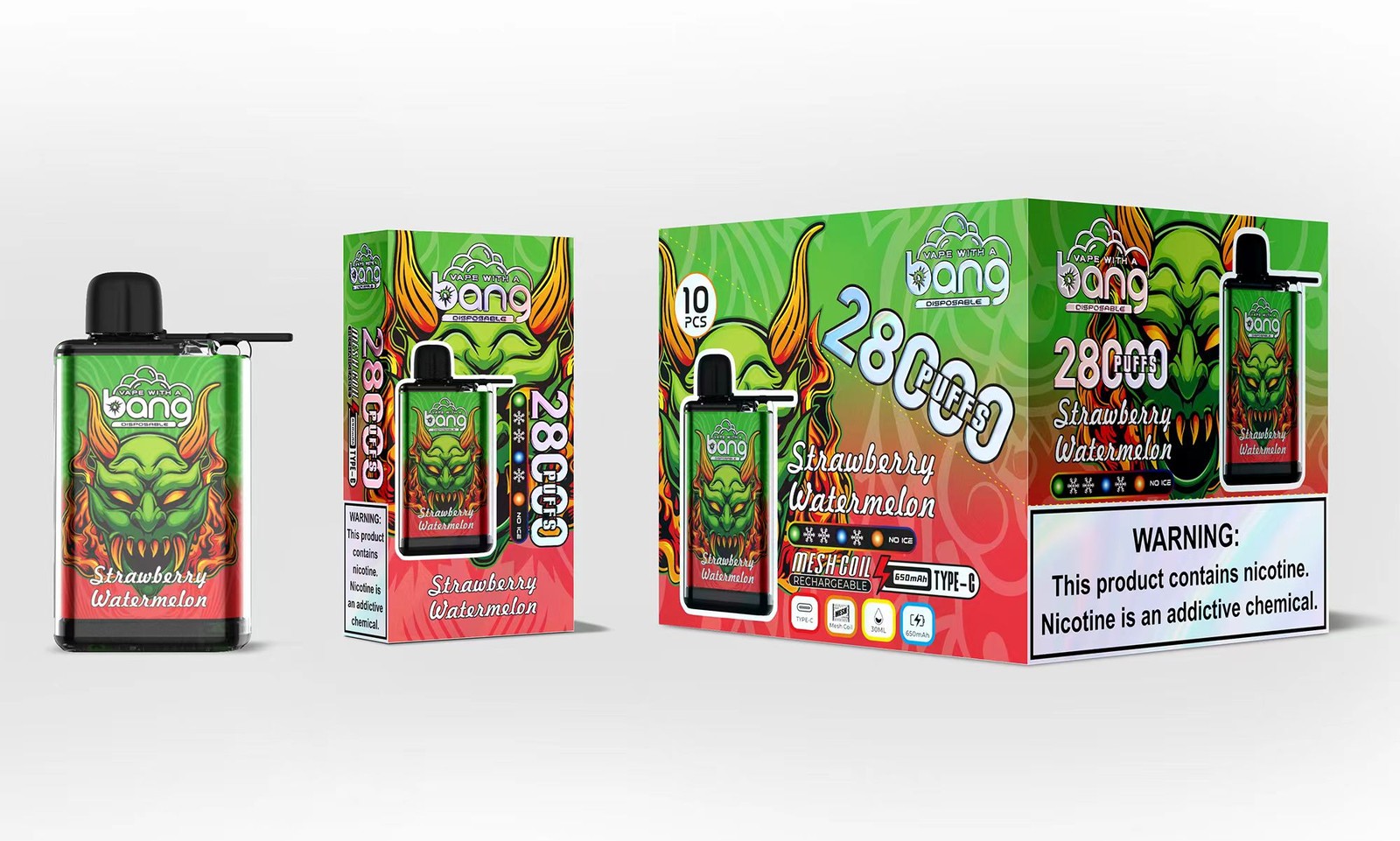 Bang 28000 28K Puffs Adjustable Ice level Disposable random flavor option image