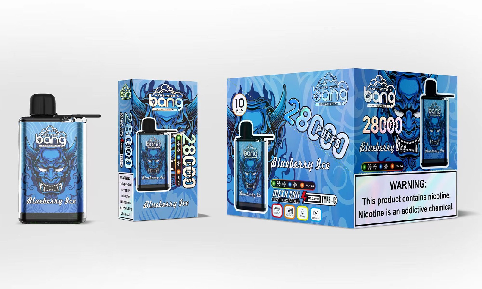 Bang 28000 28K Puffs Adjustable Ice level Disposable random flavor option image
