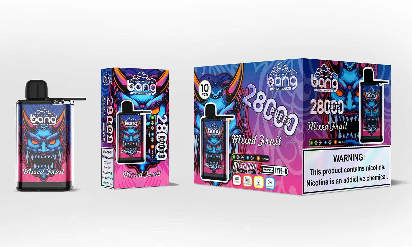 Bang 28000 28K Puffs Adjustable Ice level Disposable random flavor option image