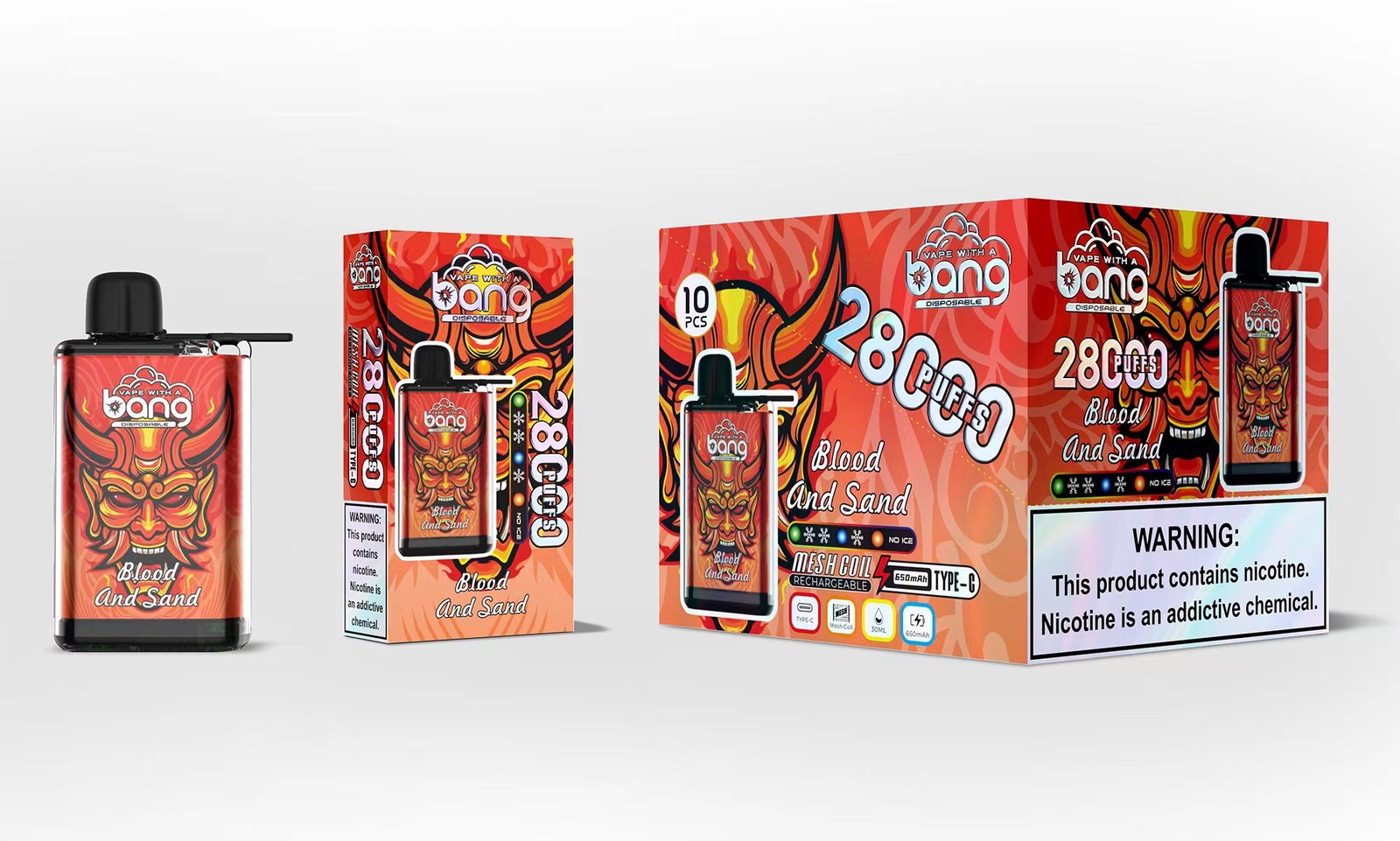 Bang 28000 28K Puffs Adjustable Ice level Disposable random flavor option image
