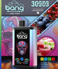 Bang 30K PRO 30000 Puffs Dual Flavor LED Disposable Vape in Blueberry Cherry Cranberry & Watermelon Berry Boom flavor