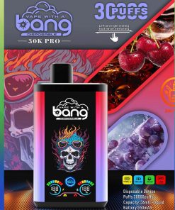 Bang 30K PRO 30000 Puffs Dual Flavor LED Disposable Vape in Grape Ice & Cherry Cola flavor