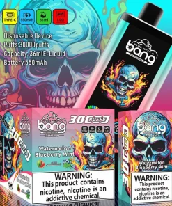 Produktbild: Bang 30K PRO – Einweg-Vape mit 30.000 Zügen, zwei Geschmacksrichtungen und LED-Anzeige