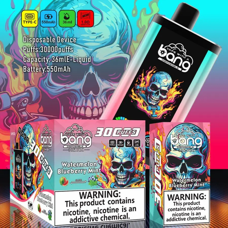 Bang 30K PRO 30000 Puffs Dual Flavor LED Disposable Vape product image