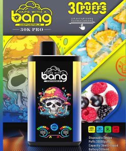 Bang 30K PRO 30000 Puffs Dual Flavor LED Disposable Vape in Pineapple Ice & Blue Fusion flavor
