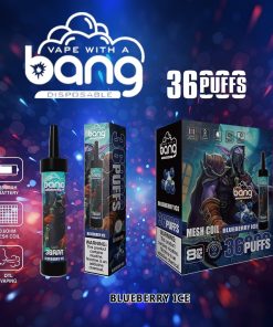 Bang 36000 36K Puffs 0% 2% 3% 5% Nicotine Disposable in Blueberry Ice flavor