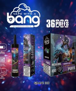 Bang 36000 36K Puffs 0% 2% 3% 5% Nicotine Disposable in Grape Ice flavor