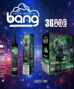Bang 36000 36K Puffs 0% 2% 3% 5% Nicotine Disposable in Mint Ice flavor