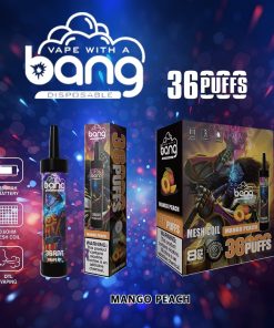 Bang 36000 36K Puffs 0% 2% 3% 5% Nicotine Disposable in Peach Mango flavor
