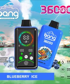 Bang 36000 Power Advanced Fingerprint Power Regulation 36K Puffs Disposable Vape in Blueberry Ice flavor